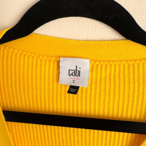Cabi Yellow Sunny Snap Front Knit Cardigan Sweater - Small - Picture 3 of 8